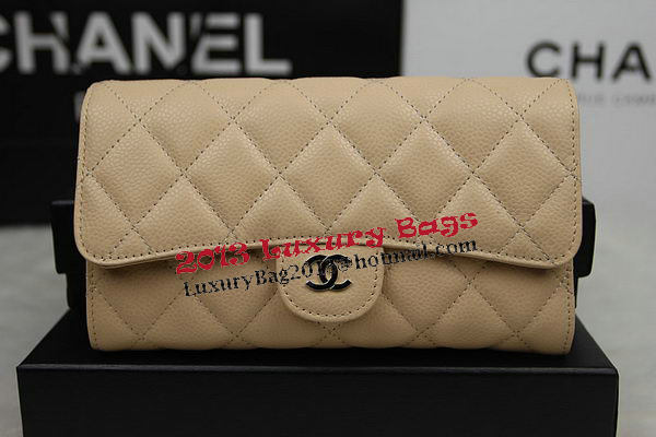 Chanel Tri-Fold Wallet Original Cannage Pattern Leather CHA31506 Apricot Chanel Tri-Fold Wallet Original Cannage Pattern Leather CHA31506 Apricot