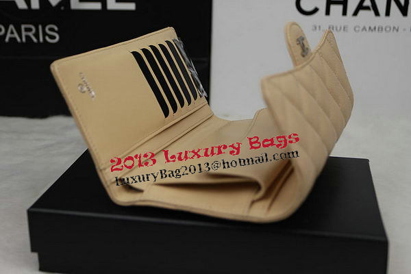 Chanel Tri-Fold Wallet Original Cannage Pattern Leather CHA31506 Apricot Chanel Tri-Fold Wallet Original Cannage Pattern Leather CHA31506 Apricot