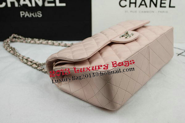 Chanel Classic Flap Bag Beige Original Leather CF1113 Silver Chanel Classic Flap Bag Beige Original Leather CF1113 Silver