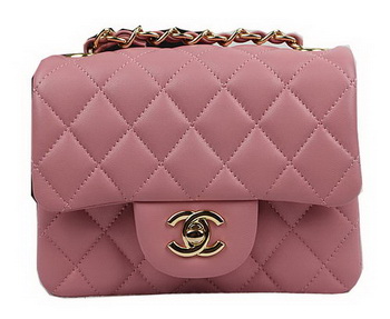 Chanel Classic MINI Flap Bag Pink Original Sheep Leather CF1115 Gold Chanel Classic MINI Flap Bag Pink Original Sheep Leather CF1115 Gold