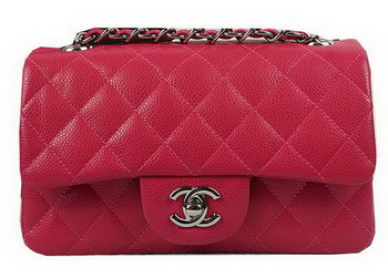 Chanel Classic MINI Flap Bag Rose Cannage Pattern CF1119 Silver Chanel Classic MINI Flap Bag Rose Cannage Pattern CF1119 Silver
