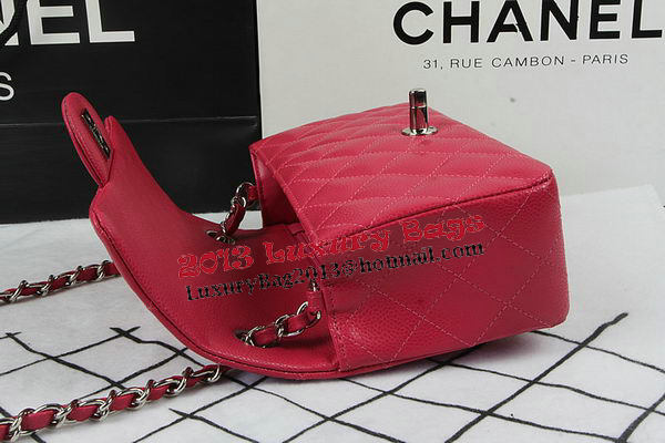 Chanel Classic MINI Flap Bag Rose Cannage Pattern CF1119 Silver Chanel Classic MINI Flap Bag Rose Cannage Pattern CF1119 Silver
