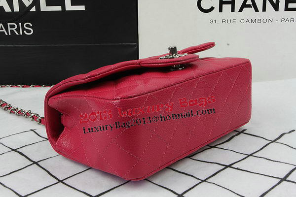 Chanel Classic MINI Flap Bag Rose Cannage Pattern CF1119 Silver Chanel Classic MINI Flap Bag Rose Cannage Pattern CF1119 Silver