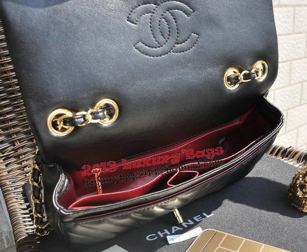 Chanel Classic Flap Bag Sheepskin Leather A92516 Black Chanel Classic Flap Bag Sheepskin Leather A92516 Black