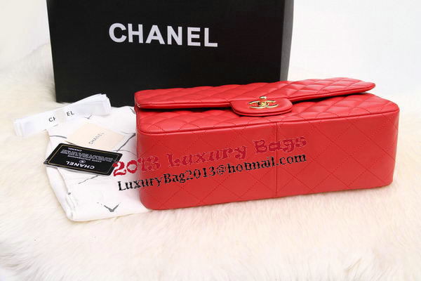 Chanel Jumbo Double Flaps Bags Original Lambskin Leather A36097 Red Chanel Jumbo Double Flaps Bags Original Lambskin Leather A36097 Red