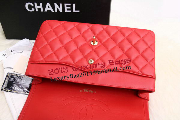 Chanel Jumbo Double Flaps Bags Original Lambskin Leather A36097 Red Chanel Jumbo Double Flaps Bags Original Lambskin Leather A36097 Red