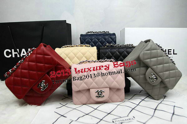 Chanel Classic MINI Flap Bag CF1115 Apricot Cannage Pattern Silver Chanel Classic MINI Flap Bag CF1115 Apricot Cannage Pattern Silver