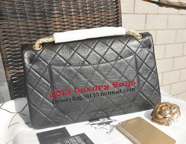 Chanel Glazed Crackled Leather Classic Flap Bag A30227 Black Chanel Glazed Crackled Leather Classic Flap Bag A30227 Black