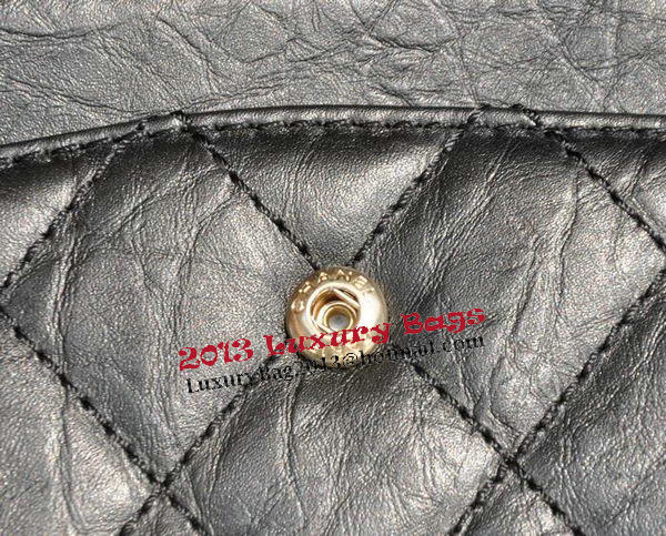 Chanel Glazed Crackled Leather Classic Flap Bag A30227 Black Chanel Glazed Crackled Leather Classic Flap Bag A30227 Black