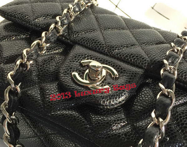 Chanel Classic Flap Bags black Original Cannage Patterns A1116 Silver Chanel Classic Flap Bags black Original Cannage Patterns A1116 Silver