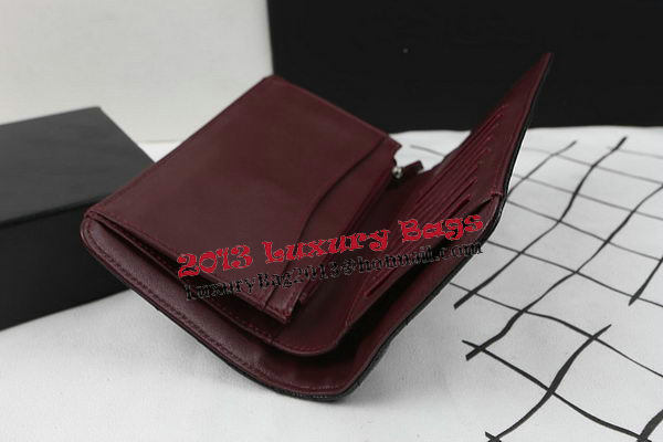 Chanel Bi-Fold Wallet Black Original Cannage Pattern A31509 Silver