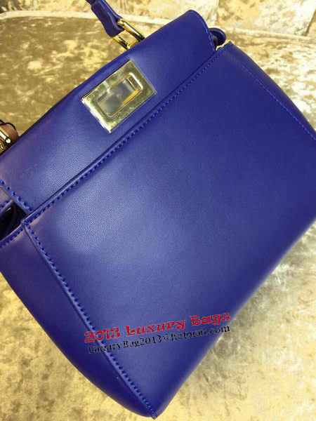 Fendi mini Peekaboo Bag Calfskin Leather 30320 Royal Fendi mini Peekaboo Bag Calfskin Leather 30320 Royal