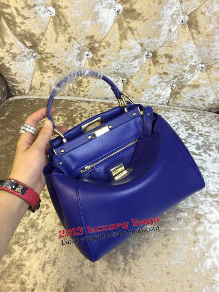 Fendi mini Peekaboo Bag Calfskin Leather 30320 Royal Fendi mini Peekaboo Bag Calfskin Leather 30320 Royal