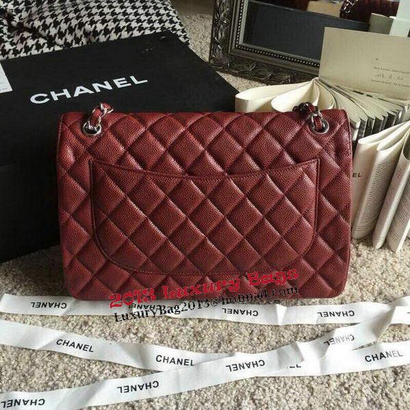 Chanel Classic Flap Bags Original Caviar Leather A1113 Burgundy Chanel Classic Flap Bags Original Caviar Leather A1113 Burgundy
