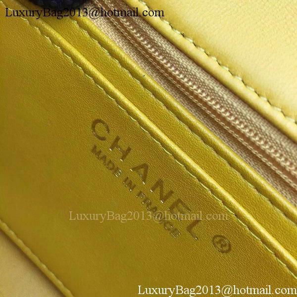 Chanel mini Classic Flap Bag Yellow Original Sheepskin Chevron Leather CHA5500 Gold Chanel mini Classic Flap Bag Yellow Original Sheepskin Chevron Leather CHA5500 Gold