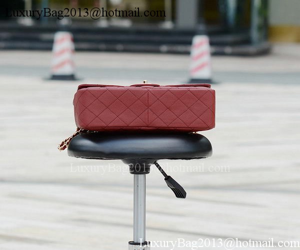 Chanel Jumbo Classic Burgundy Cannage Pattern Flap Bag A58600 Gold Chanel Jumbo Classic Burgundy Cannage Pattern Flap Bag A58600 Gold
