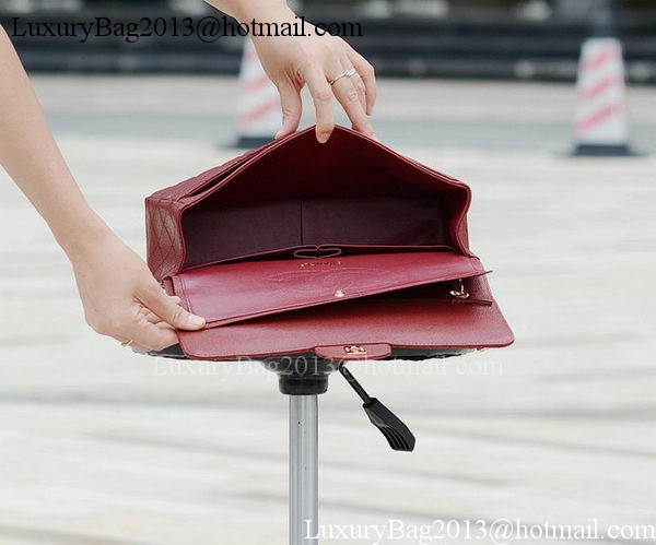 Chanel Jumbo Classic Burgundy Cannage Pattern Flap Bag A58600 Gold Chanel Jumbo Classic Burgundy Cannage Pattern Flap Bag A58600 Gold