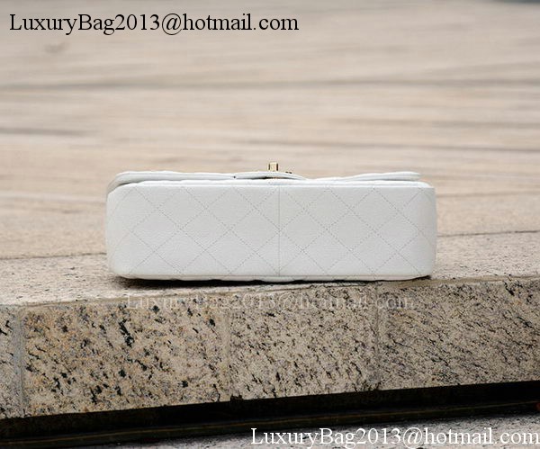 Chanel Jumbo Classic White Cannage Pattern Flap Bag A58600 Gold Chanel Jumbo Classic White Cannage Pattern Flap Bag A58600 Gold