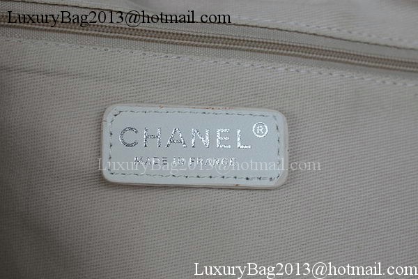 Chanel Large Canvas Tote Shopping Bag A67002 Apricot Chanel Large Canvas Tote Shopping Bag A67002 Apricot