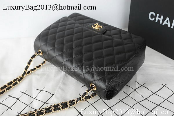 Chanel Classic Flap Bag Black Original Cannage Pattern CFA1116 Gold Chanel Classic Flap Bag Black Original Cannage Pattern CFA1116 Gold