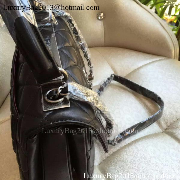 Chanel Classic Top Handle Bag Original Sheepskin Leather A92236 Black Chanel Classic Top Handle Bag Original Sheepskin Leather A92236 Black