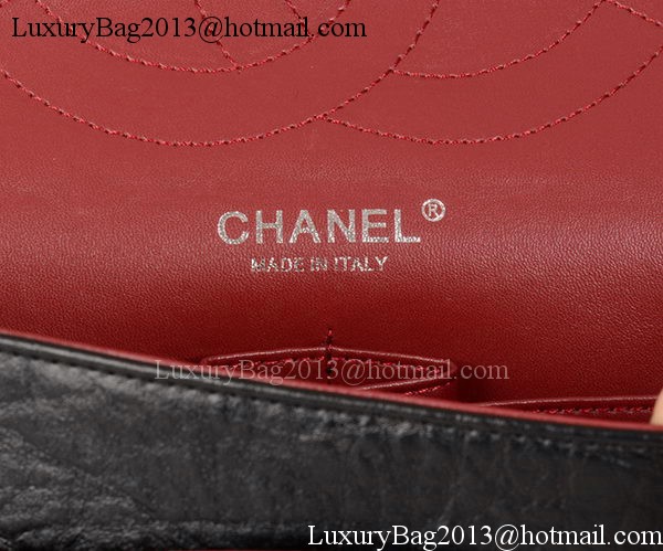 Chanel Jumbo Classic Flap Bag Black Calfskin Leather A28668 Silver Chanel Jumbo Classic Flap Bag Black Calfskin Leather A28668 Silver