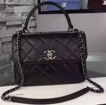 Chanel Classic Top Flap Bag Black Original Leather A98079 Silver Chanel Classic Top Flap Bag Black Original Leather A98079 Silver