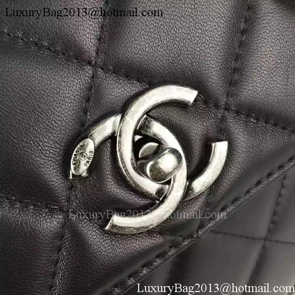 Chanel Classic Top Flap Bag Black Original Leather A98079 Silver Chanel Classic Top Flap Bag Black Original Leather A98079 Silver
