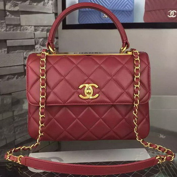Chanel Classic Top Flap Bag Burgundy Original Leather A98079 Gold Chanel Classic Top Flap Bag Burgundy Original Leather A98079 Gold