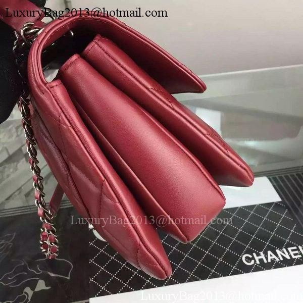 Chanel Classic Top Flap Bag Burgundy Original Leather A98079 Silver Chanel Classic Top Flap Bag Burgundy Original Leather A98079 Silver