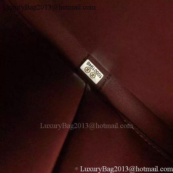 Chanel Classic Top Flap Bag Burgundy Original Leather A98079 Silver Chanel Classic Top Flap Bag Burgundy Original Leather A98079 Silver