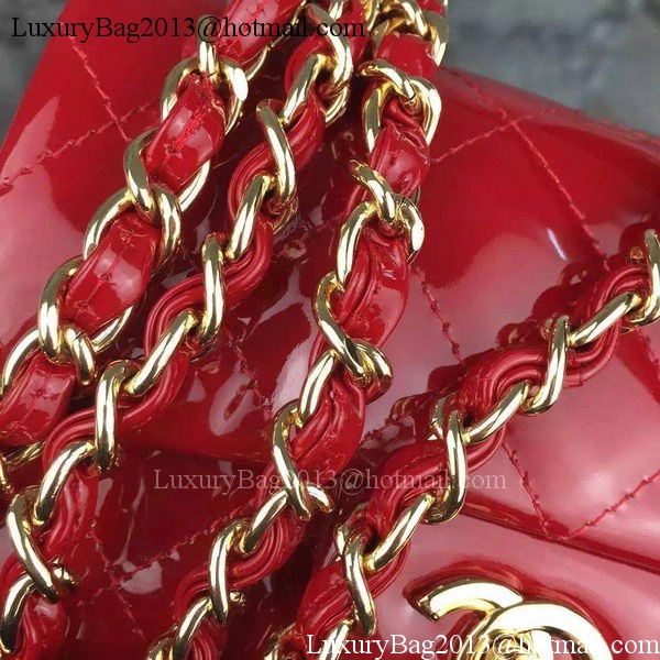 Chanel Classic mini Flap Bag Red Original Patent Leather CF7171 Gold Chanel Classic mini Flap Bag Red Original Patent Leather CF7171 Gold
