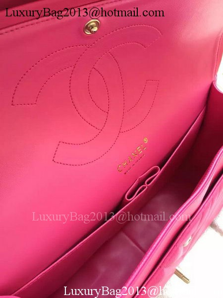 Chanel Classic Flap Bag Rose Sheepskin Chevron Quilting A1113 Gold Chanel Classic Flap Bag Rose Sheepskin Chevron Quilting A1113 Gold
