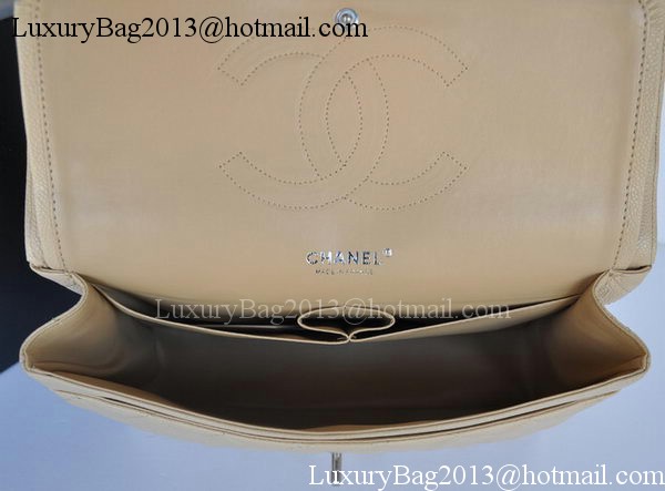 Chanel Jumbo Double Flaps Bag Apricot Cannage Pattern A36097 Silver Chanel Jumbo Double Flaps Bag Apricot Cannage Pattern A36097 Silver