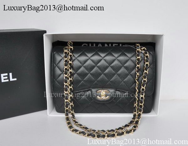 Chanel Jumbo Double Flaps Bag Black Cannage Pattern A36097 Gold Chanel Jumbo Double Flaps Bag Black Cannage Pattern A36097 Gold
