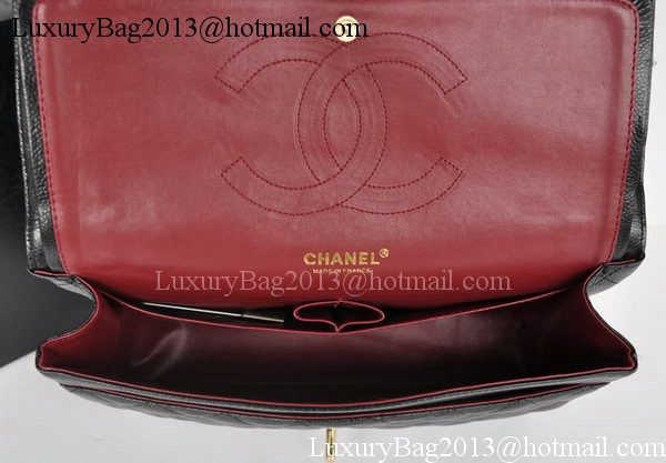 Chanel Jumbo Double Flaps Bag Black Cannage Pattern A36097 Gold Chanel Jumbo Double Flaps Bag Black Cannage Pattern A36097 Gold