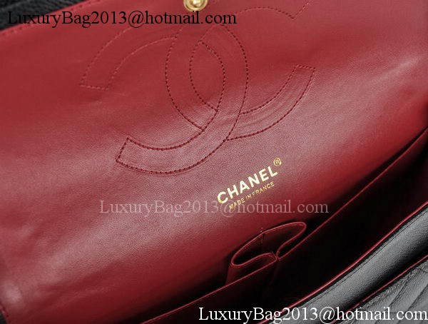 Chanel Jumbo Double Flaps Bag Black Cannage Pattern A36097 Gold Chanel Jumbo Double Flaps Bag Black Cannage Pattern A36097 Gold