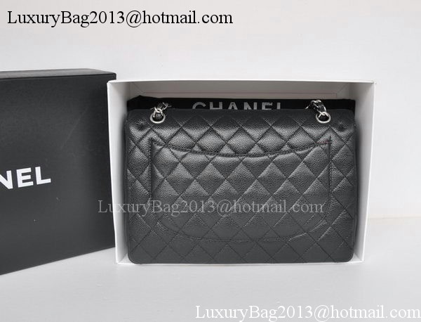Chanel Jumbo Double Flaps Bag Black Cannage Pattern A36097 Silver Chanel Jumbo Double Flaps Bag Black Cannage Pattern A36097 Silver