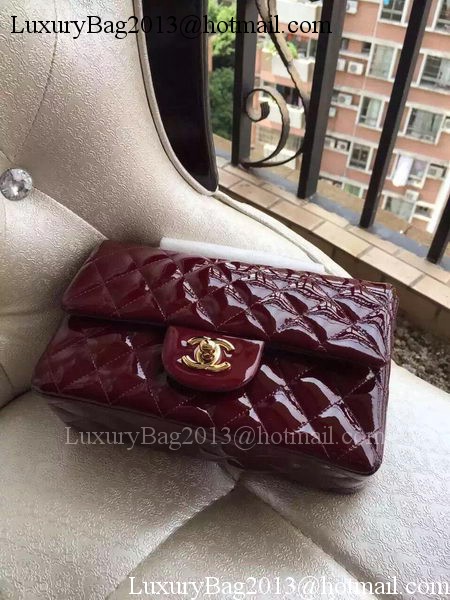 Chanel mini Classic Flap Bag Original Patent A1116 Burgundy Chanel mini Classic Flap Bag Original Patent A1116 Burgundy
