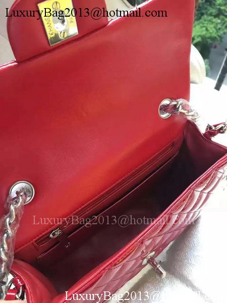 Chanel mini Classic Flap Bag Original Patent A1116 Red Chanel mini Classic Flap Bag Original Patent A1116 Red