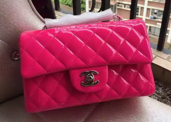 Chanel mini Classic Flap Bag Original Patent A1116 Rose Chanel mini Classic Flap Bag Original Patent A1116 Rose