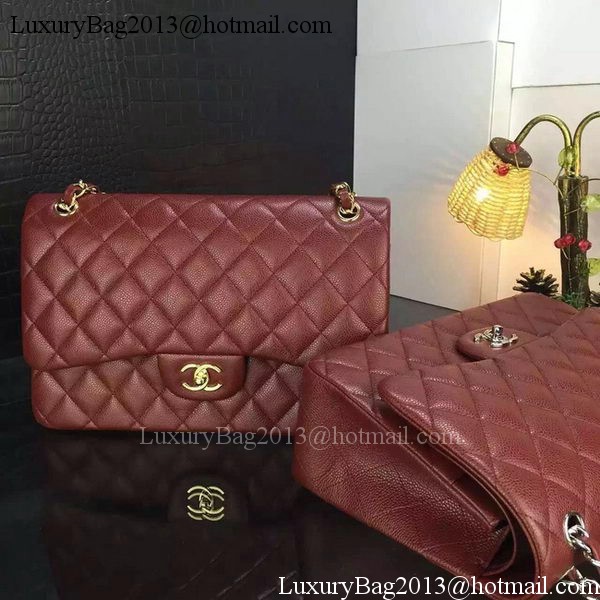 Chanel Classic Flap Bag Original Cannage Patterns A1119 Burgundy Chanel Classic Flap Bag Original Cannage Patterns A1119 Burgundy