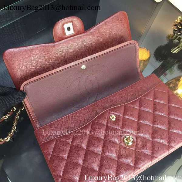 Chanel Classic Flap Bag Original Cannage Patterns A1119 Burgundy Chanel Classic Flap Bag Original Cannage Patterns A1119 Burgundy