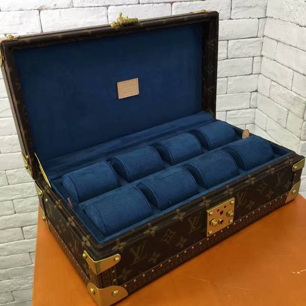 Louis Vuitton Monogram Canvas Watches Box 40664 Blue Louis Vuitton Monogram Canvas Watches Box 40664 Blue