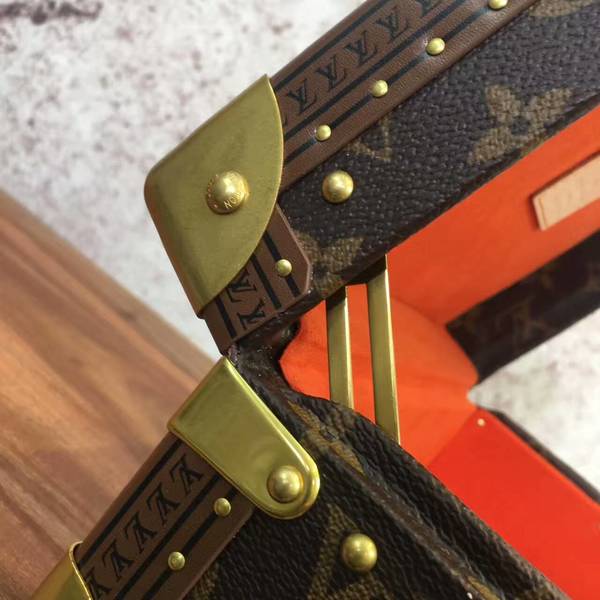 Louis Vuitton Monogram Canvas Treasure Box 40666 Light Red Louis Vuitton Monogram Canvas Treasure Box 40666 Light Red