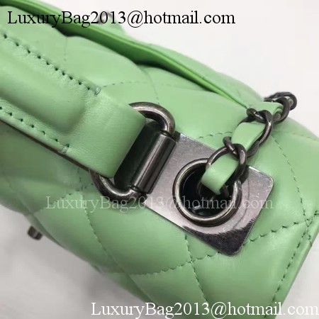 Chanel Classic Top Handle Bag Original Sheepskin Leather A92991 Green Chanel Classic Top Handle Bag Original Sheepskin Leather A92991 Green