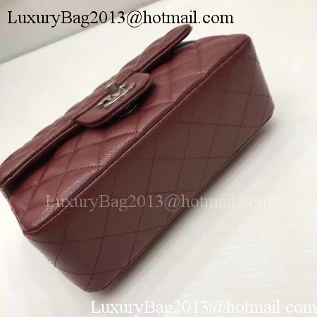 Chanel mini Classic Flap Bag Original Cannage Pattern A1116 Wine Chanel mini Classic Flap Bag Original Cannage Pattern A1116 Wine