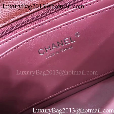 Chanel mini Classic Flap Bag Original Cannage Pattern A1116 Wine Chanel mini Classic Flap Bag Original Cannage Pattern A1116 Wine