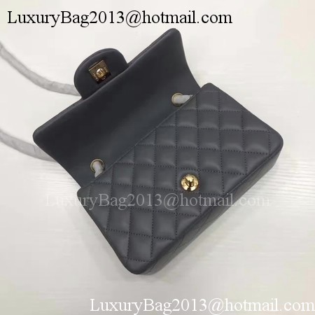 Chanel mini Classic Flap Bag Original Sheepskin Leather A1116 Grey Chanel mini Classic Flap Bag Original Sheepskin Leather A1116 Grey