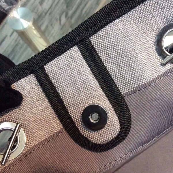 Chanel Large Canvas Tote Shopping Bag CNA1679 Grey Chanel Large Canvas Tote Shopping Bag CNA1679 Grey